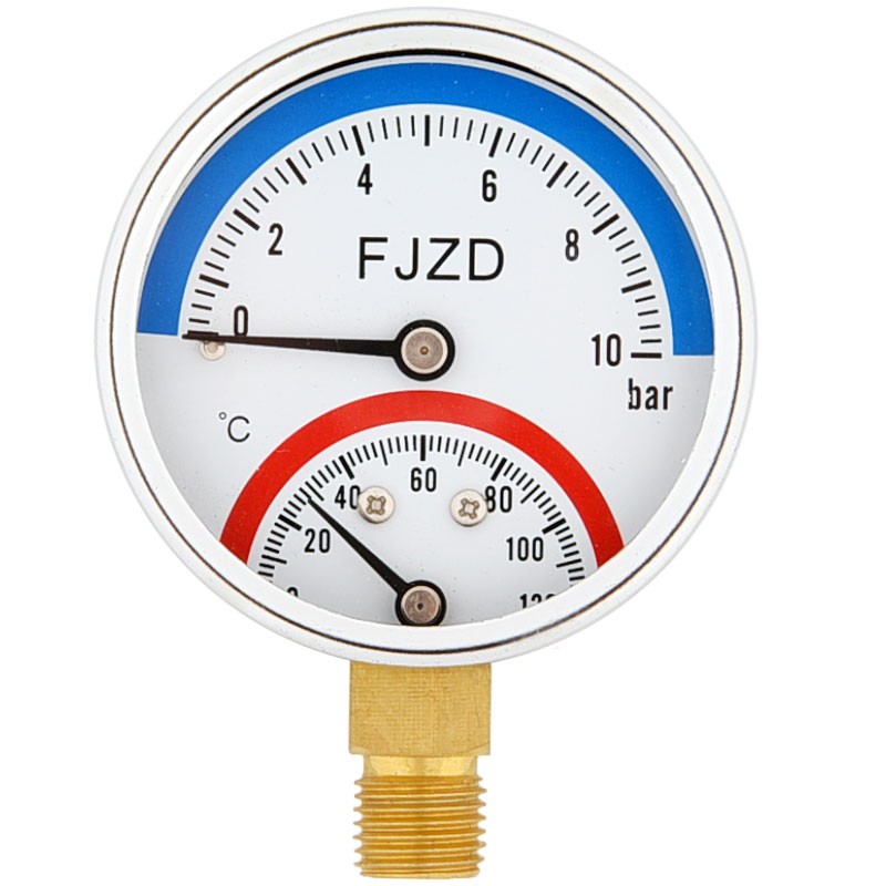 厂价直销温度压力一体表WY-60温压表上海方峻10bar分水器地暖表