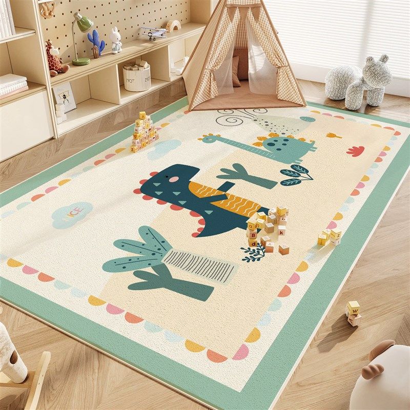 卡通地毯儿童房防水耐脏宝宝爬行垫防滑四季通用玩耍休闲地垫,居家布艺,地毯,淘宝优惠券,粉丝福利购,淘宝优惠卷