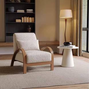 单人沙发椅酒店咖啡厅休闲椅阳台客厅复古风民宿经典 百搭街头时尚