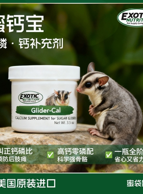 Exotic伊哥硕蜜钙宝蜜袋鼯宠物专用钙粉补钙镁强骨护关节保健品