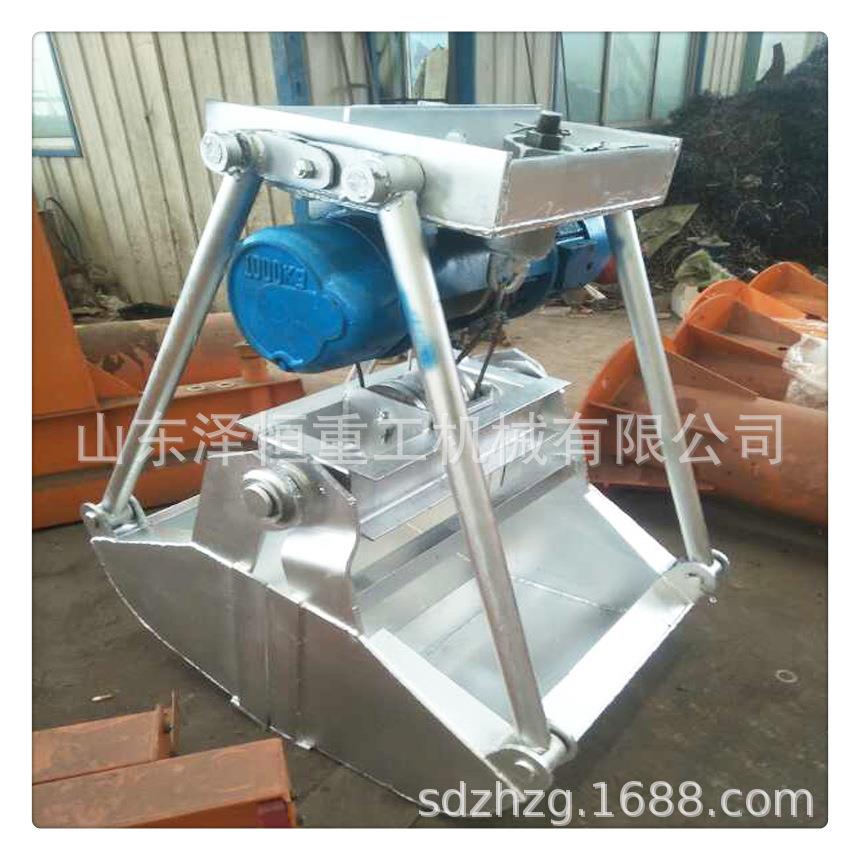 销售电动白钢抓料斗酒厂酒糟04不锈钢抓斗0.5立方电动葫芦抓斗