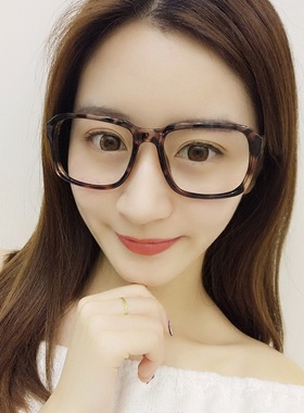 韩版复古圆脸大框眼镜架