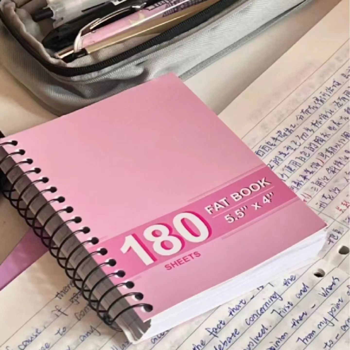 小红书同款樱花粉线圈薄脆本ins风韩版高颜值美式横线内页笔记本,文具电教/文化用品/商务用品,笔记本/记事本,淘宝优惠券,粉丝福利购,淘宝优惠卷