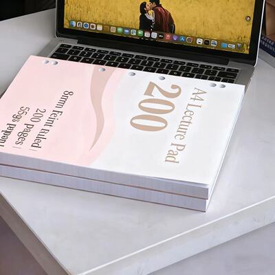 00页薄脆笔记本A4美式分栏拍纸本