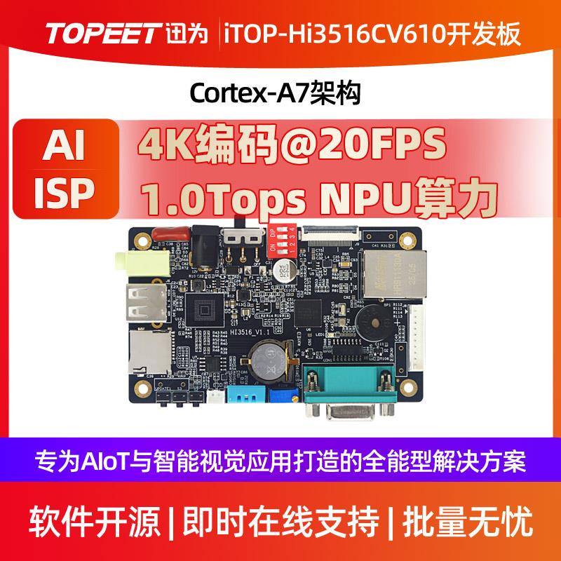 迅为iTOP-Hi3516CV610开发板海思安防监控1Tops算力AI智能视觉