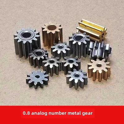 0.8模数金属齿轮粉末冶金黄铜小齿轮8/9/10/12/14齿2/3/4Mmd孔