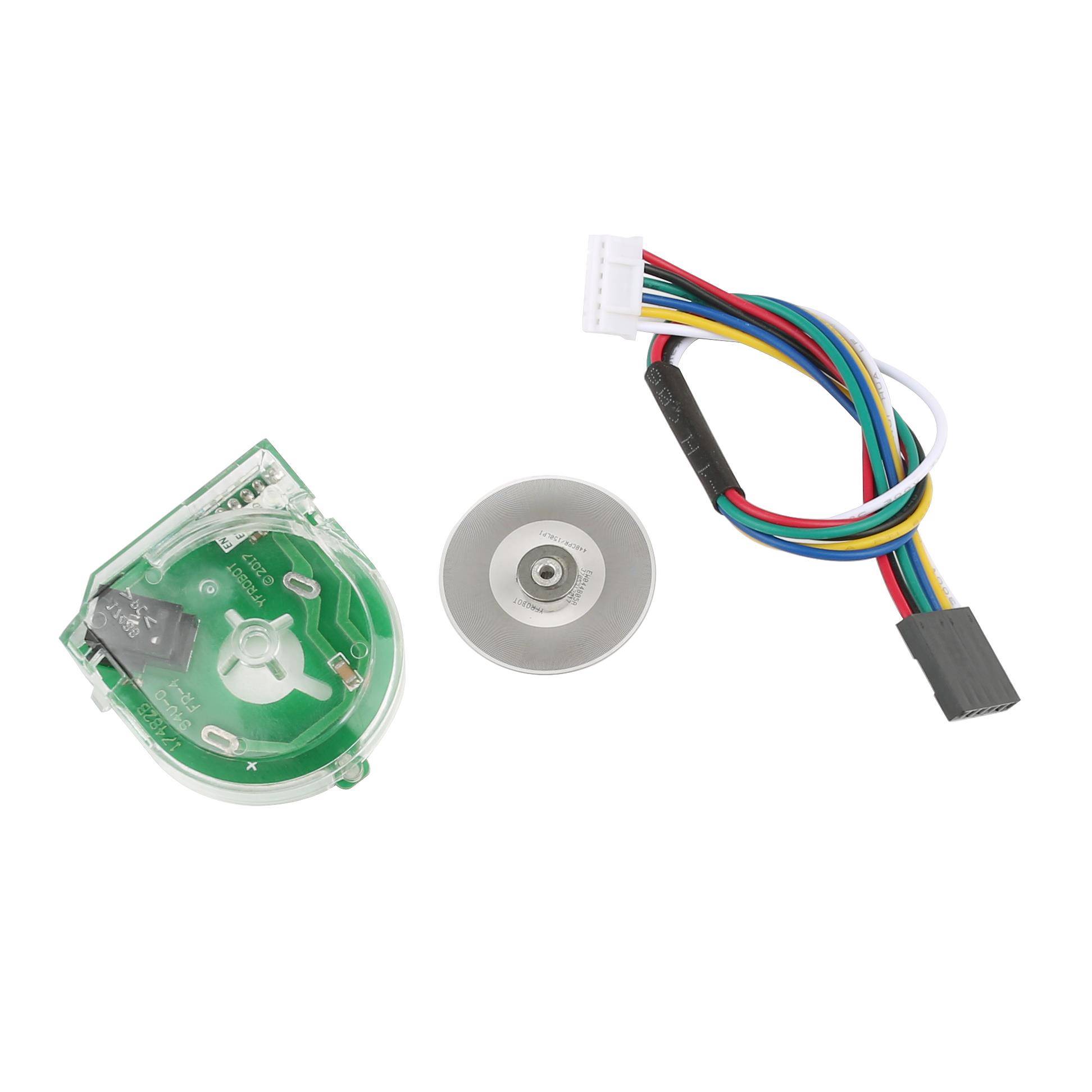 增量式编码器霍尔光电测速传感器高精度带保护罩ab相电机测速正交