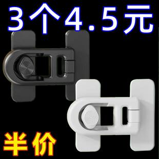 免打孔插销卫生间移动门阳台90度滑门卡扣扣门锁锁扣酒店多功能锁