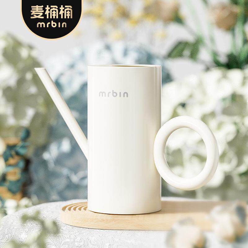 麦桶桶浇花水壶长嘴家用专用高颜值奶油风大壶口多肉洒浇水壶花壶