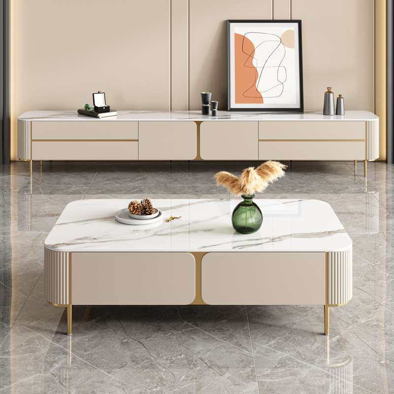 现代简约岩板茶几电视柜组合客厅大小户型轻奢烤漆茶几电视柜整装,电子元器件市场,其它元器件,淘宝优惠券,粉丝福利购,淘宝优惠卷