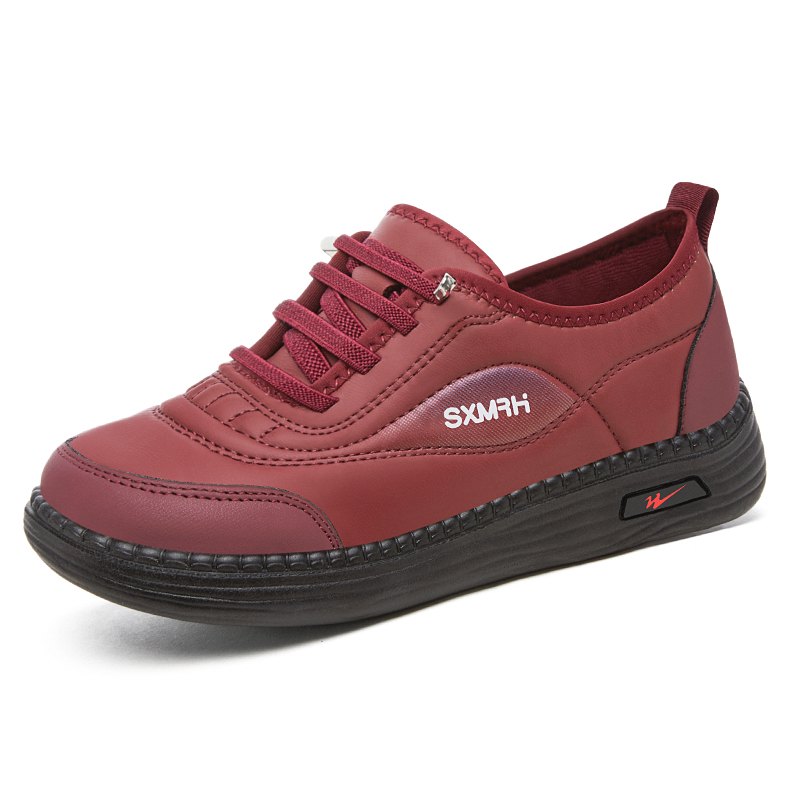 双星新款女鞋老北京布鞋秋季妈妈鞋平底老人鞋休闲防滑软底健步鞋