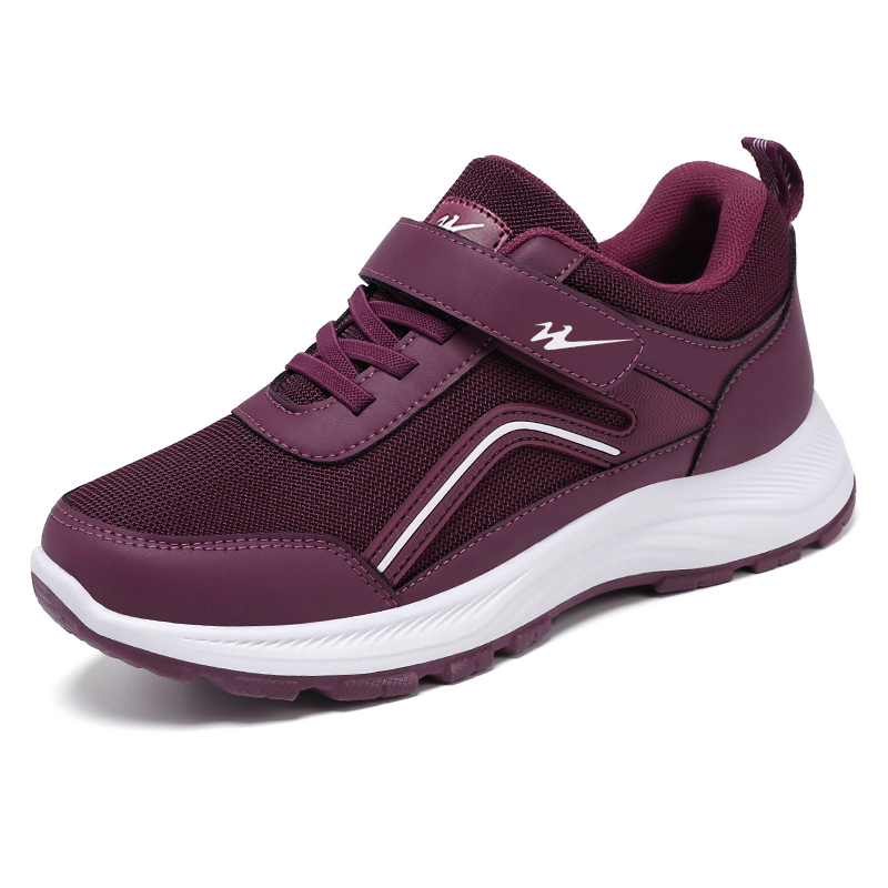 中老年健步鞋宽松妈妈运动休闲鞋