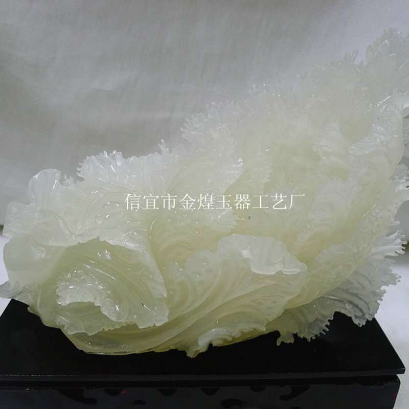 厂家玉器工艺品精品白菜（百财聚来）雕刻摆件工艺品家具摆件