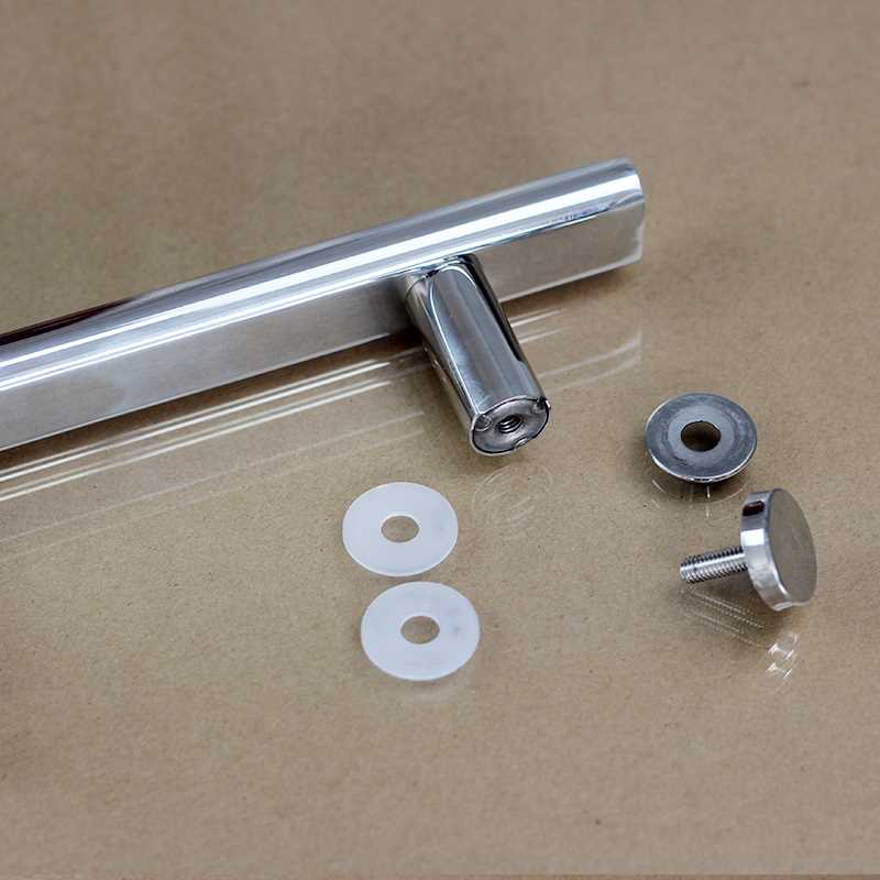 扁管淋浴房移门拉手浴室卫生间玻璃门30不锈钢对装门把手15孔距