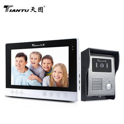 天图可视对讲门铃家用智能有线别墅高清视频电子监控防盗门禁系统