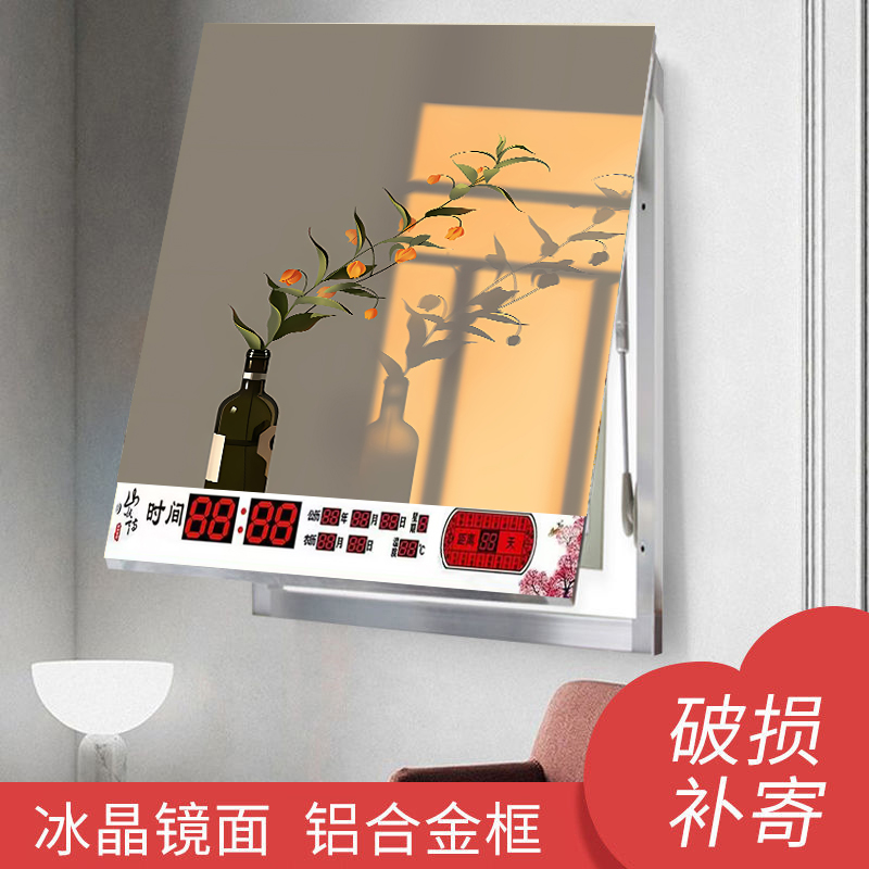 电表箱万a年历装饰画竖款显示时间钟表挂墙遮挡配电箱总开关配电