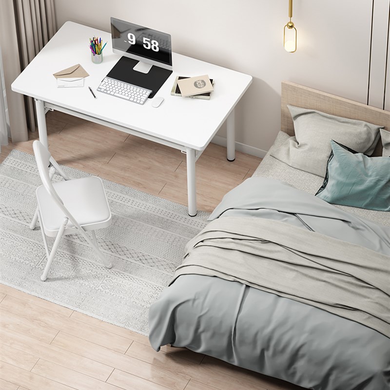 简约长方形电脑桌简易折叠桌子写字桌课桌书桌小R户型办公桌培训