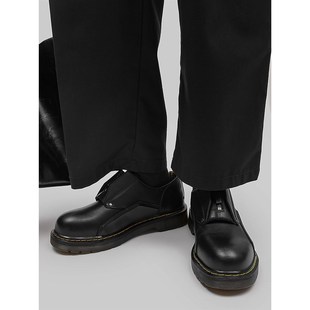 猫七寻德比鞋男低帮马丁靴u英伦风圆头大头鞋子男黑色休闲小皮鞋