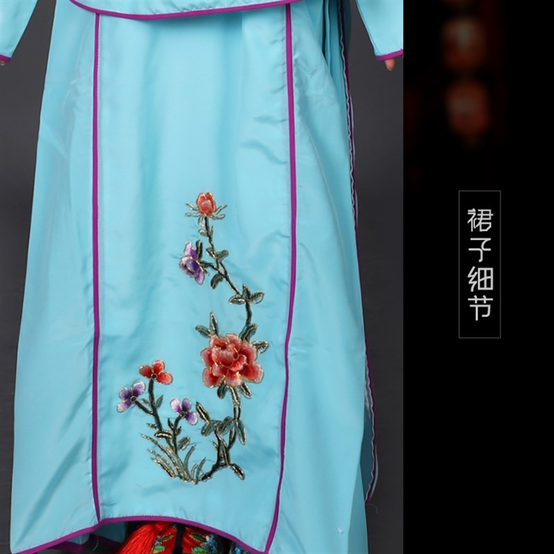戏曲京剧演出丫鬟衣 小r花旦服装戏衣戏服小旦衣 袄裙裤儿童小衣