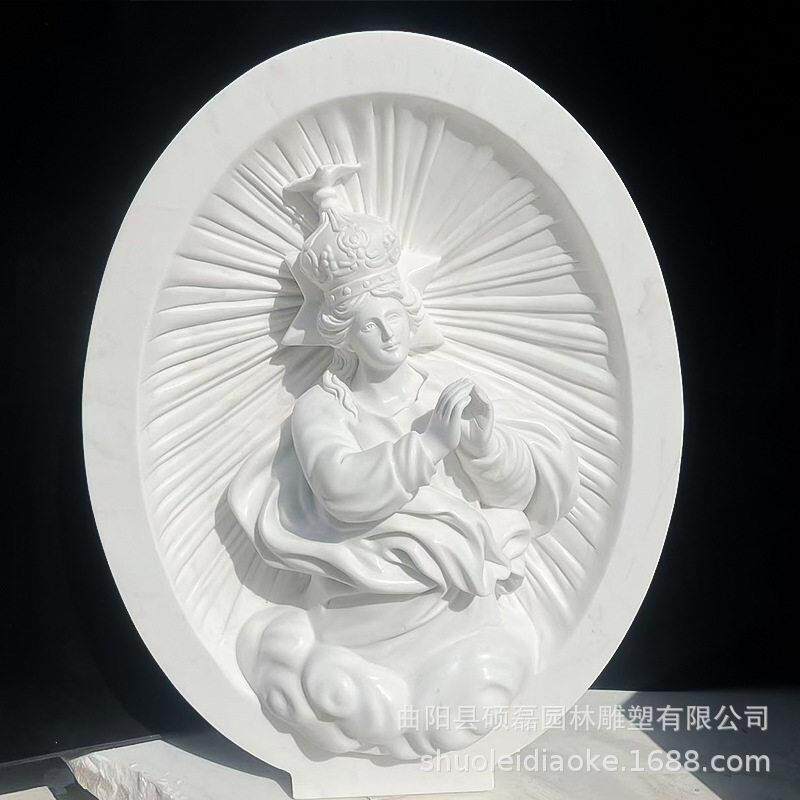 人物雕塑摆件西方石雕汉白玉人物雕刻曲阳大型园林景观欧式供应