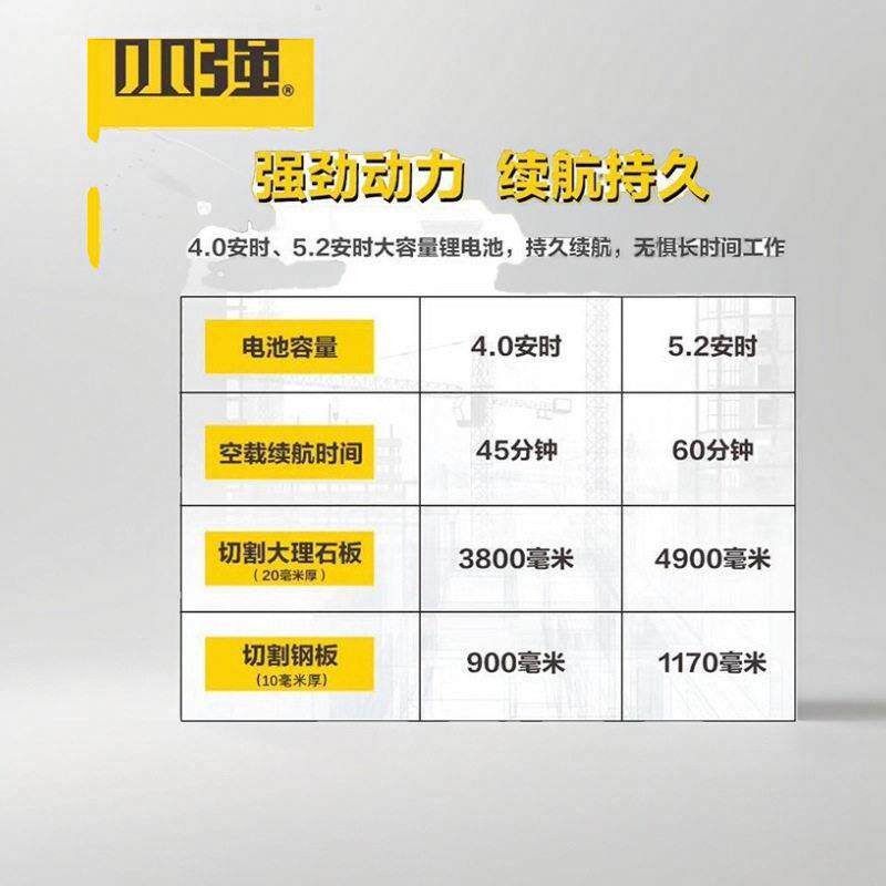 小强2907锂电角磨机充电式多功能手磨锂电池无刷打磨电动切割磨光
