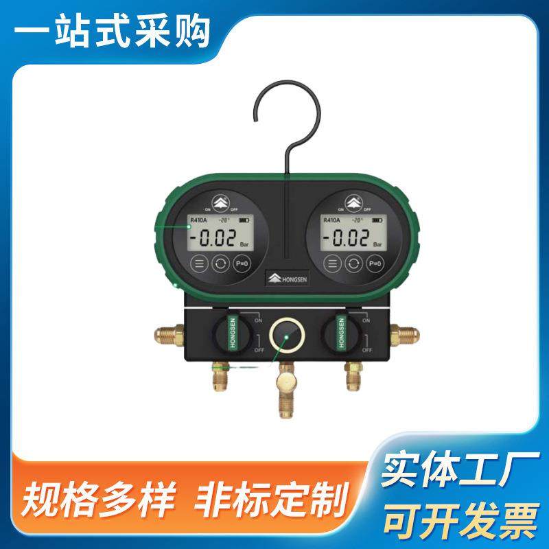 R134a冷媒表压力表汽车加氟表雪种R410冷媒双表阀空调加氟工具