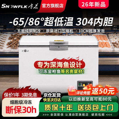 【70年国企雪花】超低温商用冰柜