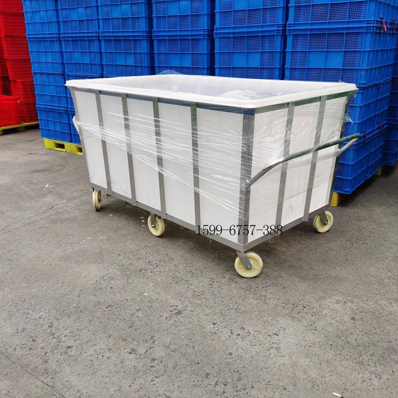 厂家牛筋塑料水箱服装厂推布车纺织推车不易坏水箱水产养鱼
