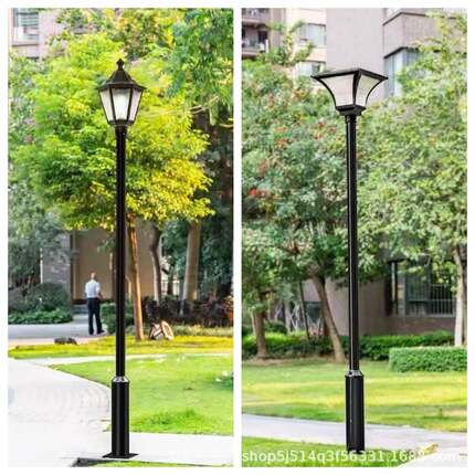 草坪别墅室外小区太阳能道路灯led庭院灯3米3.5户外防水高杆景观