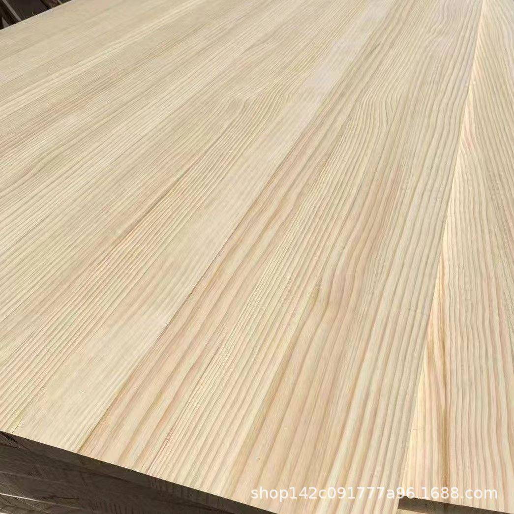 樟子松直拼实木原木整张大板松木无结疤松木衣柜家具板材