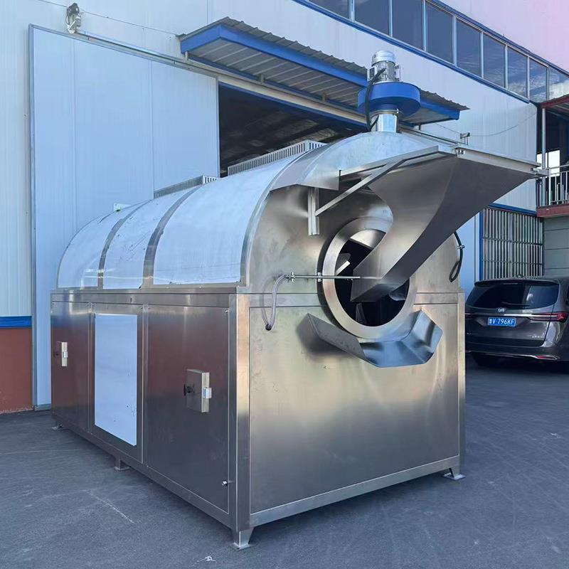 燕麦大麦炒货机大型电磁加热炒货机五谷杂粮大豆饲料炒料机商用