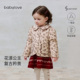 babylove女宝宝夹棉外套冬季 清仓 娃娃领上衣婴儿加厚保暖棉服