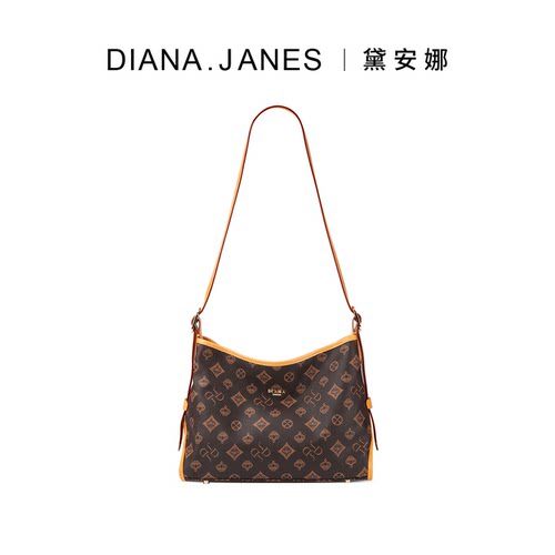 DJ黛安娜.珍妮丝 轻奢高级感经典单肩头层皮托特包hobo包妈妈包