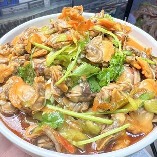 【呛拌毛蚬子】大连特色美食凉拌赤贝毛蚶现做现发