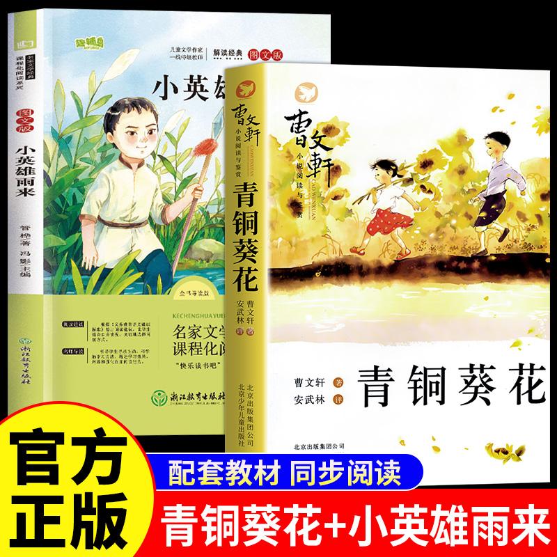 【可开票全新正版】青铜葵花小英雄雨来全2册曹文轩小说阅读和鉴赏儿童文学作品小学生课外阅读书籍2014-06-019787530139615北京少