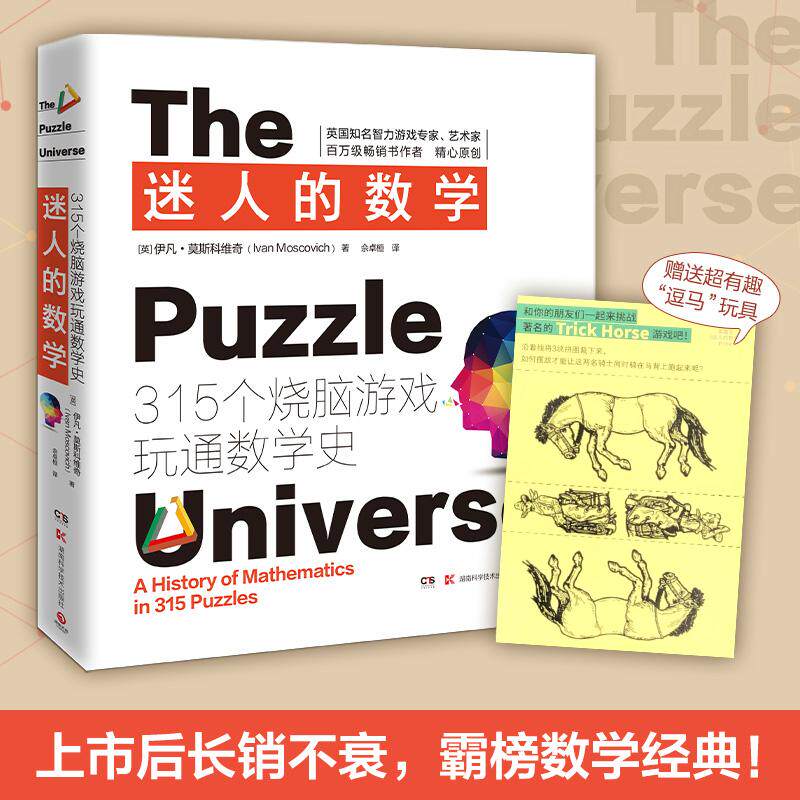 【可开票全新正版】迷人的数学315个烧脑游戏玩通数学史 2021新版315个烧脑游戏+千幅炫酷图片+上百则趣味数学故事一本书让你爱上