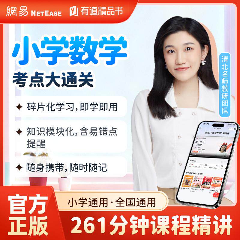 【可开票全新正版】小学数学考点大通关9787523207222有道数学教研中心世界图书出版公司
