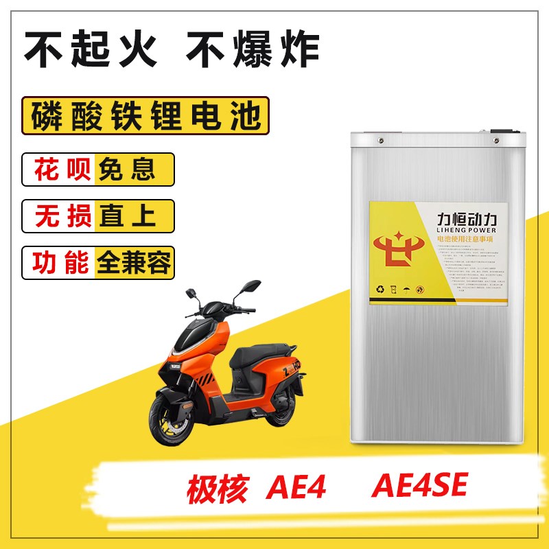 适用于极核AE4 SE锂电池AE4I直上大容量POR增程T磷酸铁锂电池配件