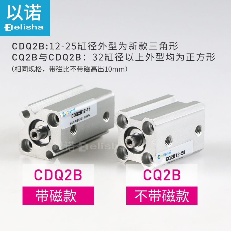 MC型小型薄型气缸CQ2B/Q2B-5/10/20//0///5//75DZ