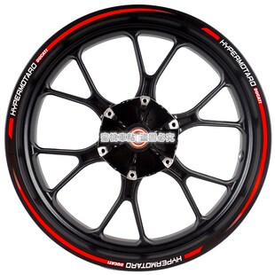 杜卡迪 骇客 9 改装 轮毂贴 钢圈贴 轮胎字母 防水反光贴纸