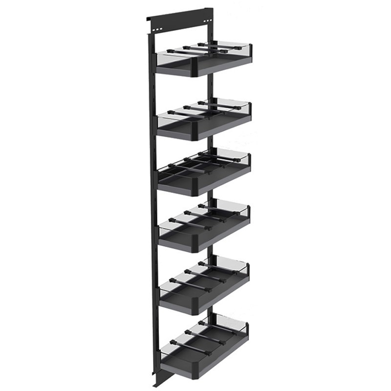 高柜浅拉篮350深300零食柜拉拦250窄柜阻尼调味篮200侧装抽屉400