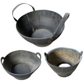 加厚铲车轮胎皮桶泥桶黑色牛筋桶水泥浆灰沙桶提水桶皮盆建筑工地