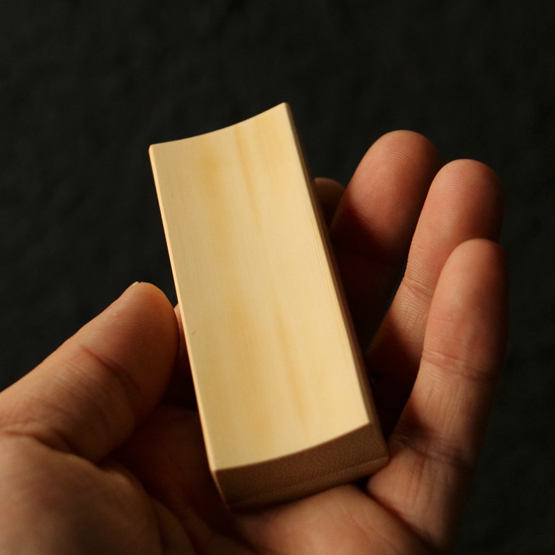 精品纯手工精磨天然十几年老玉竹滑盖牙签盒竹雕竹制小竹盒子素面