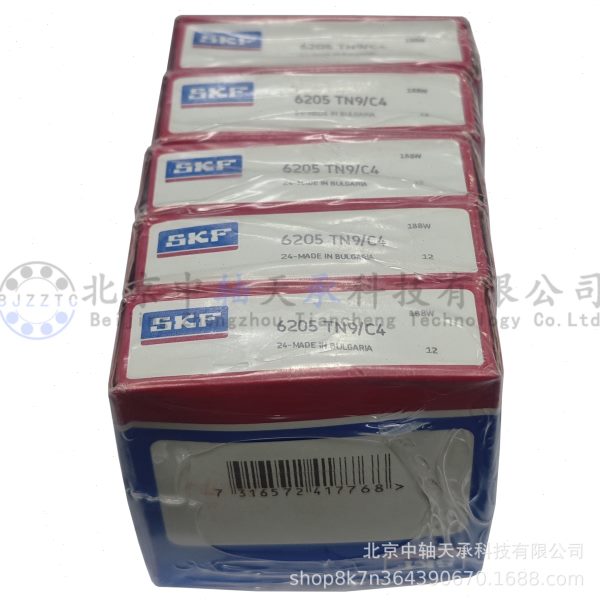 S-K-F 6205 TN9/C4深沟球轴承 TN9=尼龙保持器 C4游隙