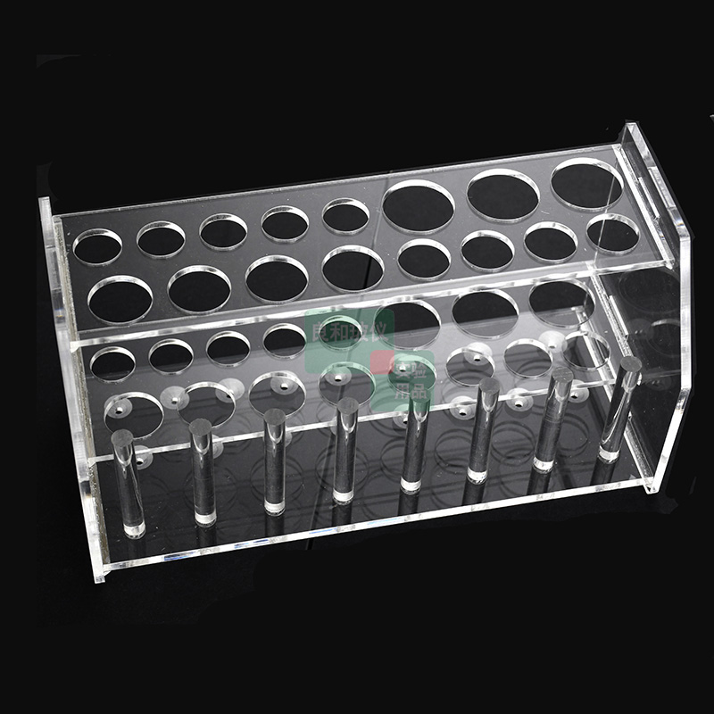 实验室加厚有机玻璃多用试管架1孔孔径17mm18.5mm22mm2.5mm0mm