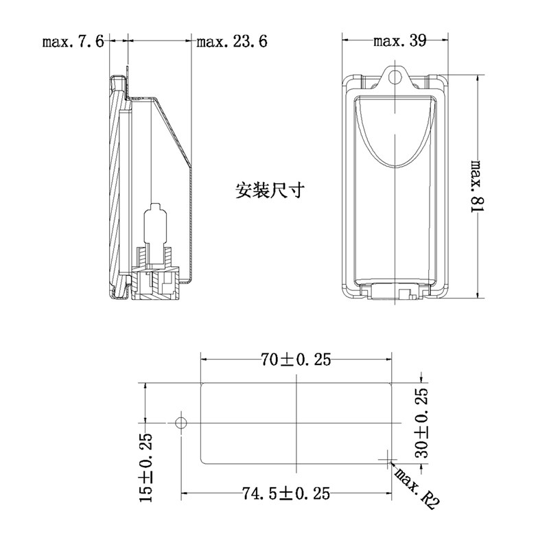 G4卤素烤箱灯开孔30X70mm方灯高硼硅玻璃耐高温 烤炉电焗炉蒸箱灯