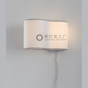 国外创意奢华个性布艺云朵壁灯酒店过道别墅客厅台灯定制吊灯