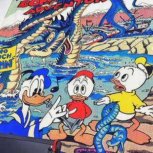 复古爱唐老鸭卡通挂布卧室房间床头墙布装饰背景布宿舍改造