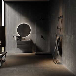 风沙石砂岩拉槽仿石纹瓷砖 设计师防滑地砖背景墙墙砖