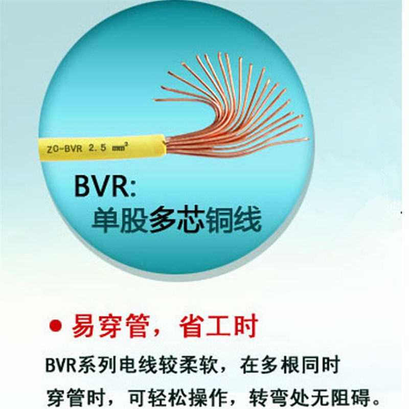 电线////10/1//平方 多股软线BVR 家用电线铜芯国标